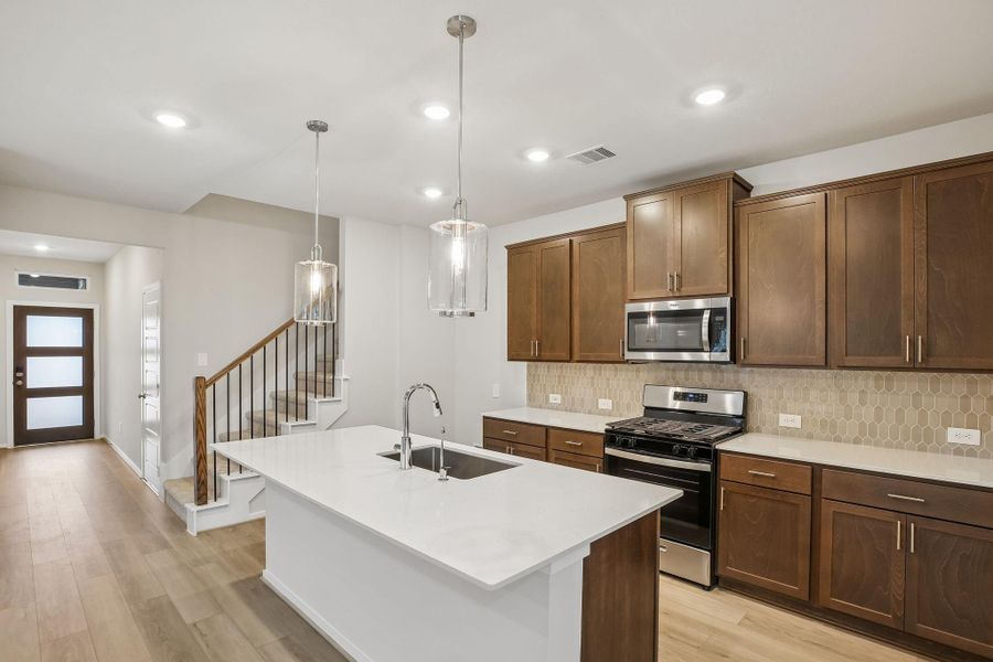 Furnished interior view inside a new home in Landing Meadows - Premier Series, New Caney (Image 9).