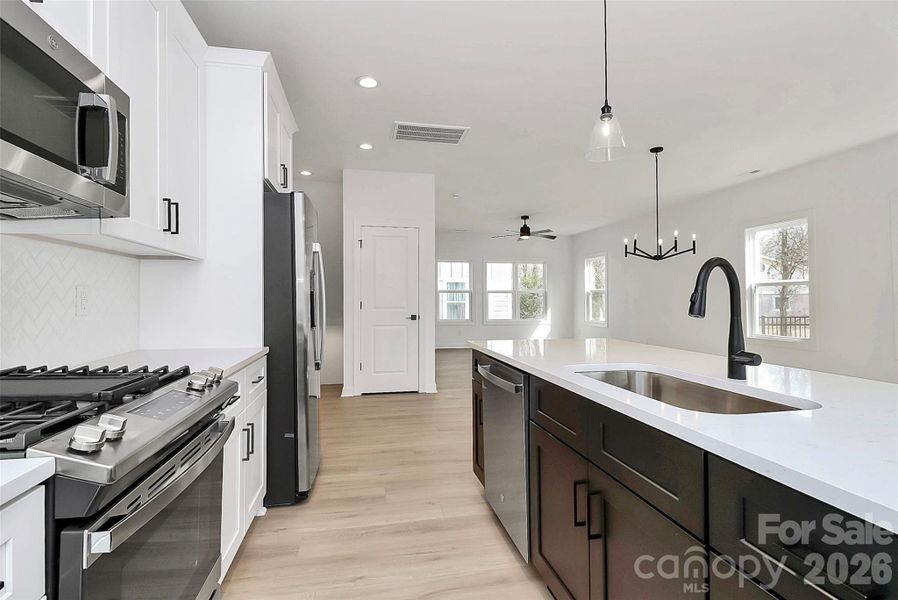 Furnished interior view inside a new home in , Charlotte (Image 14).