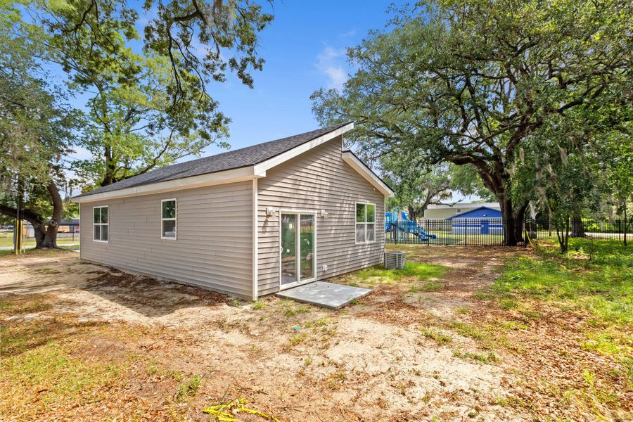 Exterior details and patio area of a home in , North Charleston (Image 4). Exterior details and patio area of a home in , North Charleston (Image 4).