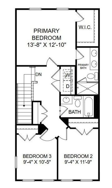 2D floor plan layout of this home in Westpark at Cane Bay, Summerville, SC (Image 4). 2D floor plan layout of this home in Westpark at Cane Bay, Summerville, SC (Image 4).
