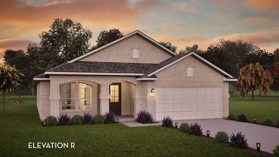 Representative exterior photo of a completed home built from the Aspen by CastleRock Communities in Arboretum Estates, Terrell, TX (Image 2).