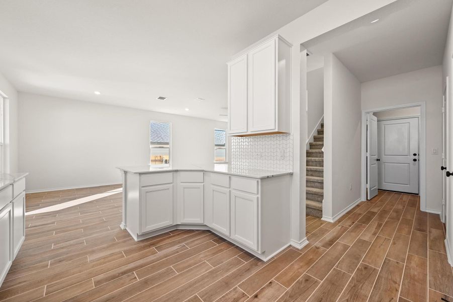 Furnished interior view inside a new home in Creekside at Estancia, Austin (Image 9).