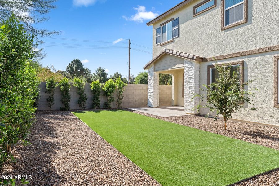 Finished Backyard in Similar Floorplan