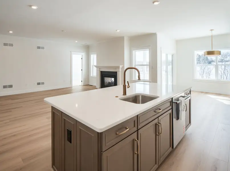 Representative furnished interior of a home built from the Woodford by Keystone Custom Homes in Windermere Farms, Waxhaw (Image 9).