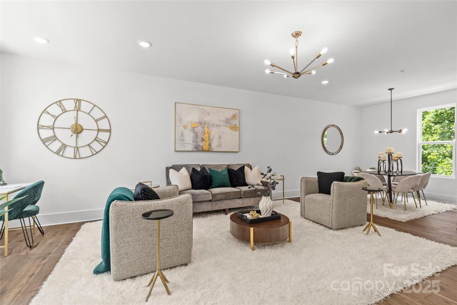 Furnished interior view inside a new home in , Charlotte (Image 16).