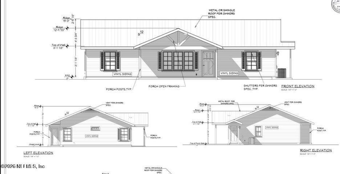 Exterior rendering of this home design in , Satsuma, FL (Image 4).