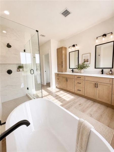 Furnished interior view inside a new home in , Dallas (Image 15).