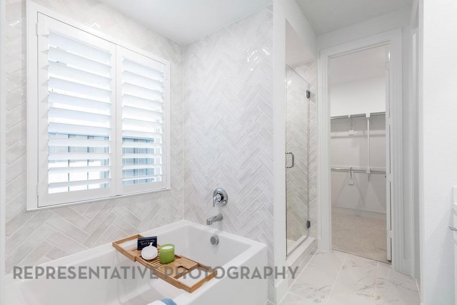 Furnished interior view inside a new home in Pomona, Manvel (Image 34).