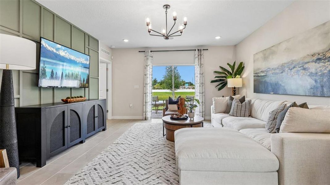 Furnished interior view inside a new home in Liberty Trace, Haines City (Image 19).