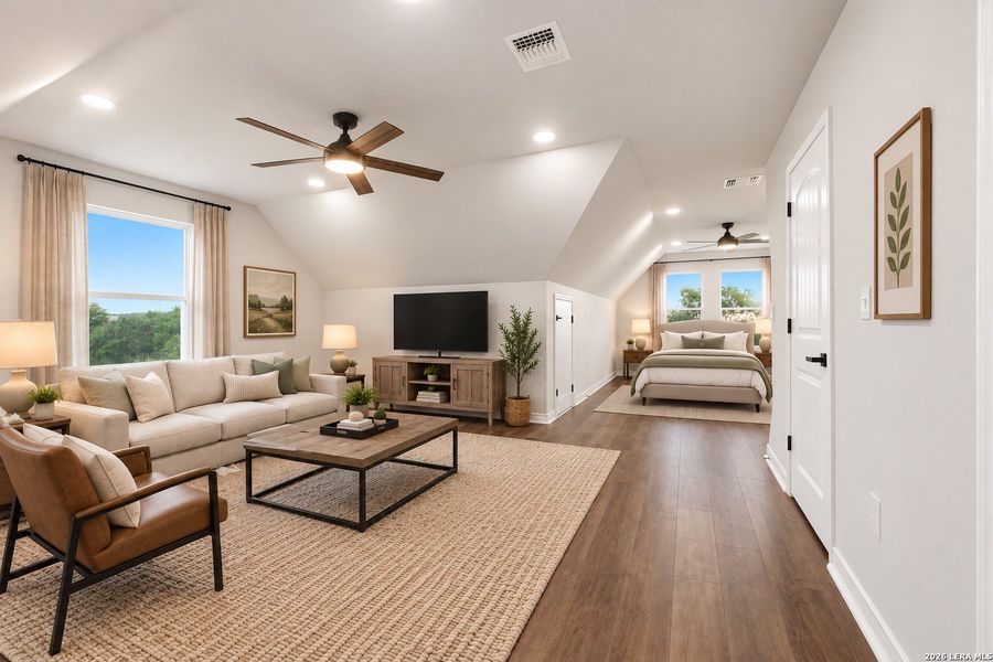 Furnished interior view inside a new home in , San Antonio (Image 10).