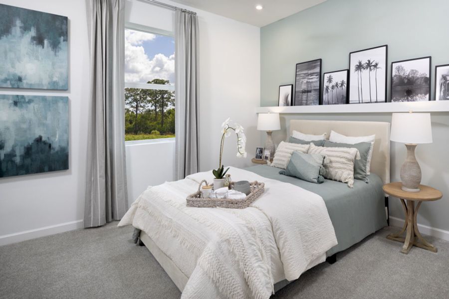 Furnished interior view inside a new home in Tradition, Port St. Lucie (Image 9).