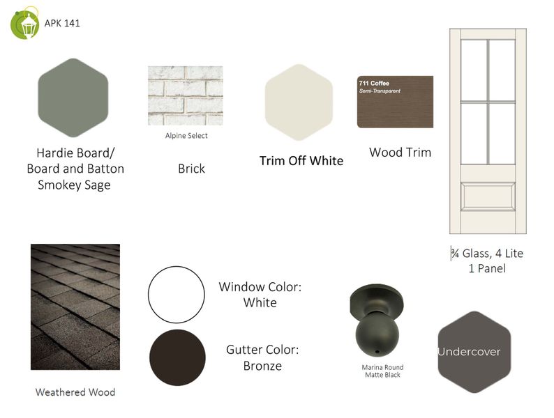 Sample of building materials used in homes in Anderson Park, Hendersonville (Image 45).