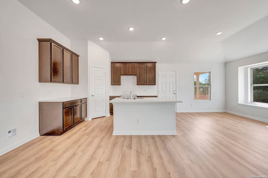 Furnished interior view inside a new home in Chaparral Ranch, Floresville (Image 4).
