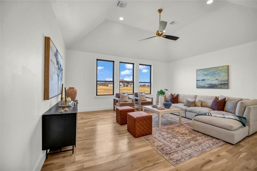 Furnished interior view inside a new home in , Aledo (Image 33).