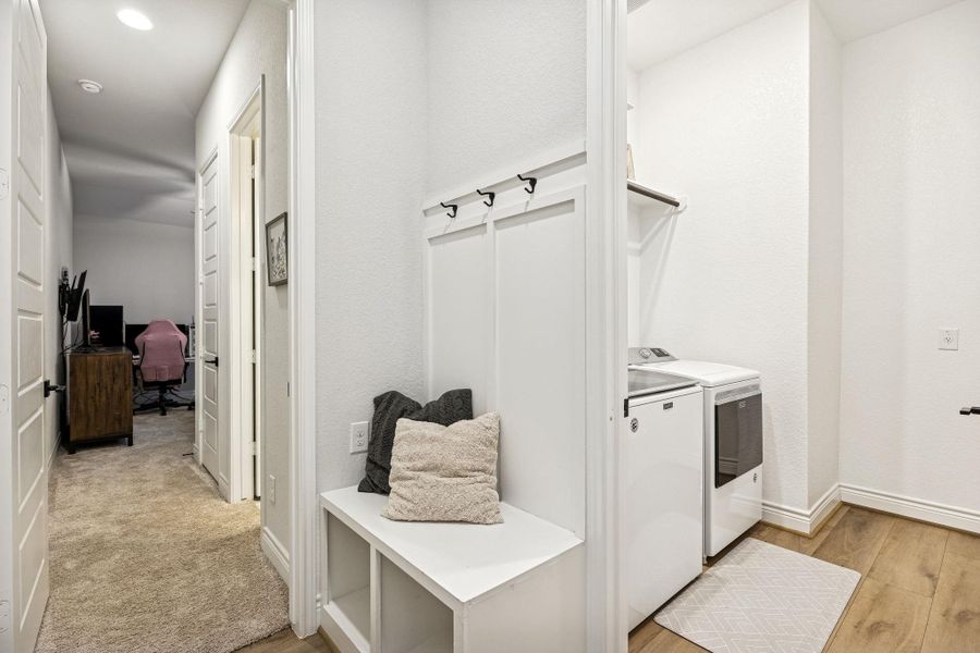 Mud room and utility room