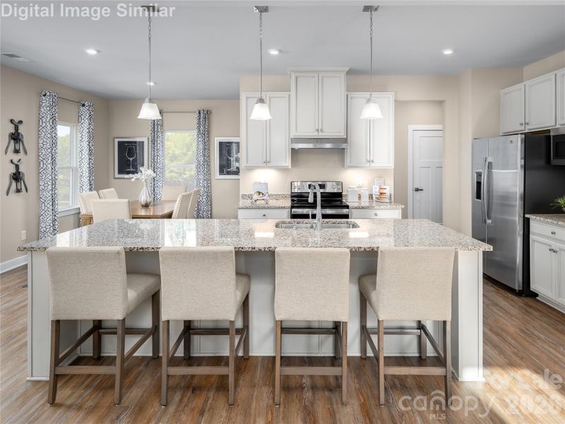 A cozy kitchen that packs a punch — style, warmth, and everything you need to entertain.