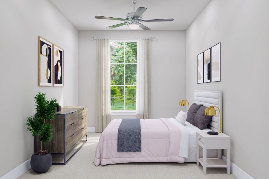 Representative furnished interior of a home built from the Carmine by Tri Pointe Homes in Trillium, Richmond (Image 17).