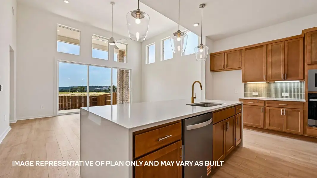 Furnished interior view inside a new home in The Enclave at Bar W Ranch, Leander (Image 13). Furnished interior view inside a new home in The Enclave at Bar W Ranch, Leander (Image 13).