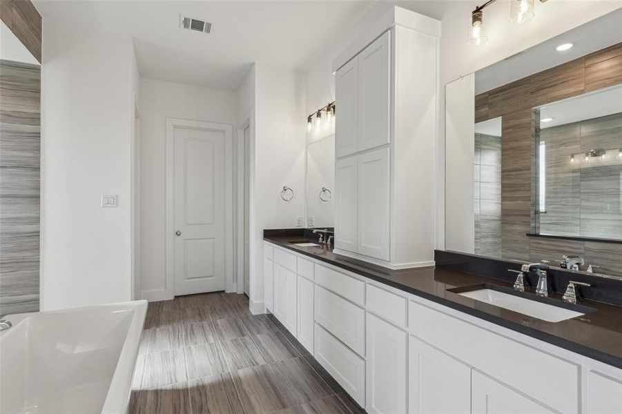 Plenty of space for two in this wonderful owner's bath.