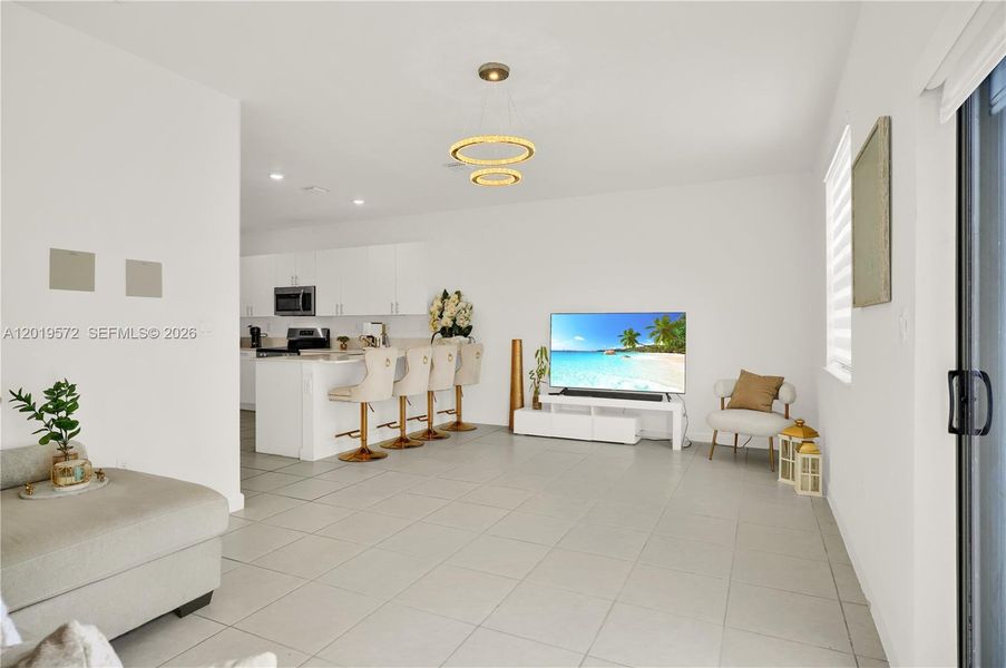 Furnished interior view inside a new home in , Miami (Image 12). Furnished interior view inside a new home in , Miami (Image 12).