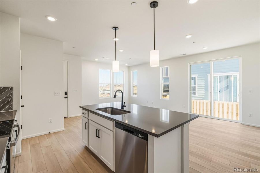 Furnished interior view inside a new home in Turnberry, Commerce City (Image 17).