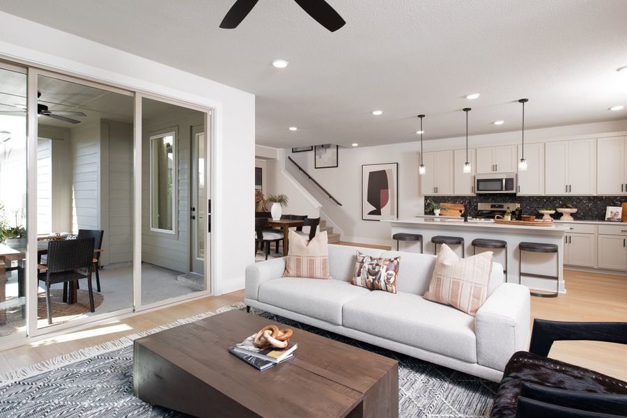 Representative furnished interior of a home built from the Chicory by Tri Pointe Homes in The Retreat at Harvest, Argyle (Image 7).