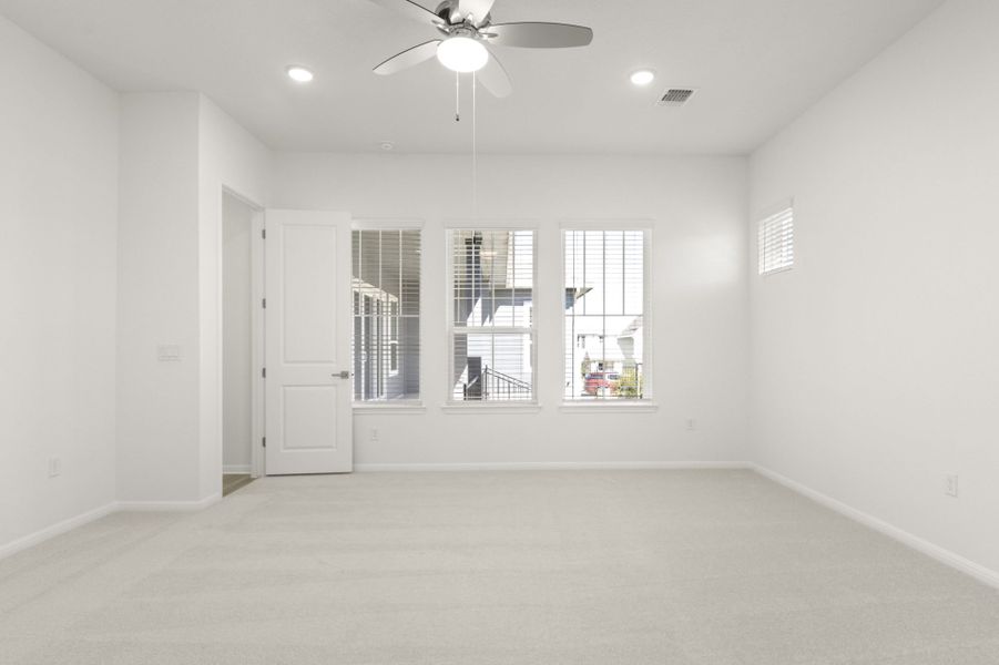 Spacious, unfurnished interior of a new home in Easton Park, Austin (Image 49).