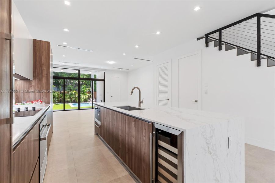 Furnished interior view inside a new home in , Miami (Image 16).