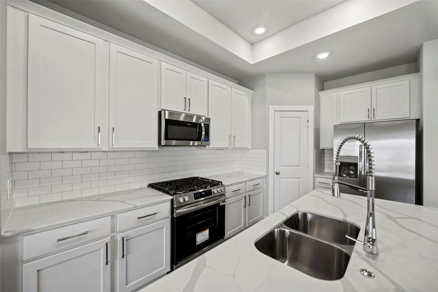 Furnished interior view inside a new home in , Cypress (Image 10).