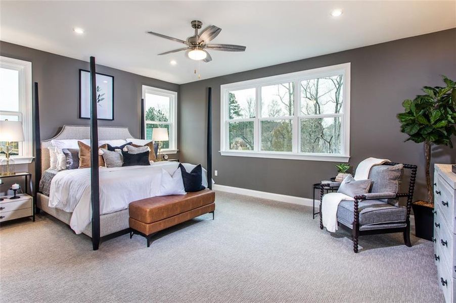 Furnished interior view inside a new home in Hopewell Reserve, Cumming (Image 15). Furnished interior view inside a new home in Hopewell Reserve, Cumming (Image 15).