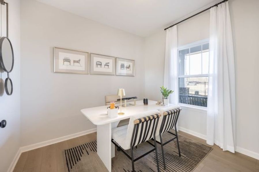 Representative furnished interior of a home built from the Reeves by True Homes in Morrow Brook, Albemarle (Image 11).
