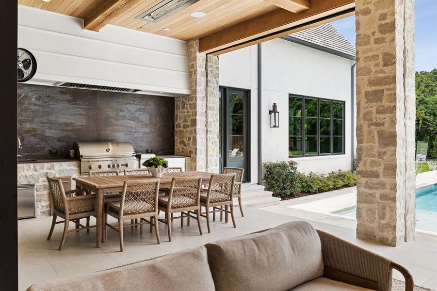Exterior details and patio area of a home in , Southlake (Image 4).