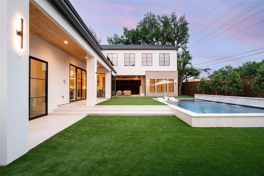 Exterior details and patio area of a home in , Dallas (Image 26). Exterior details and patio area of a home in , Dallas (Image 26).