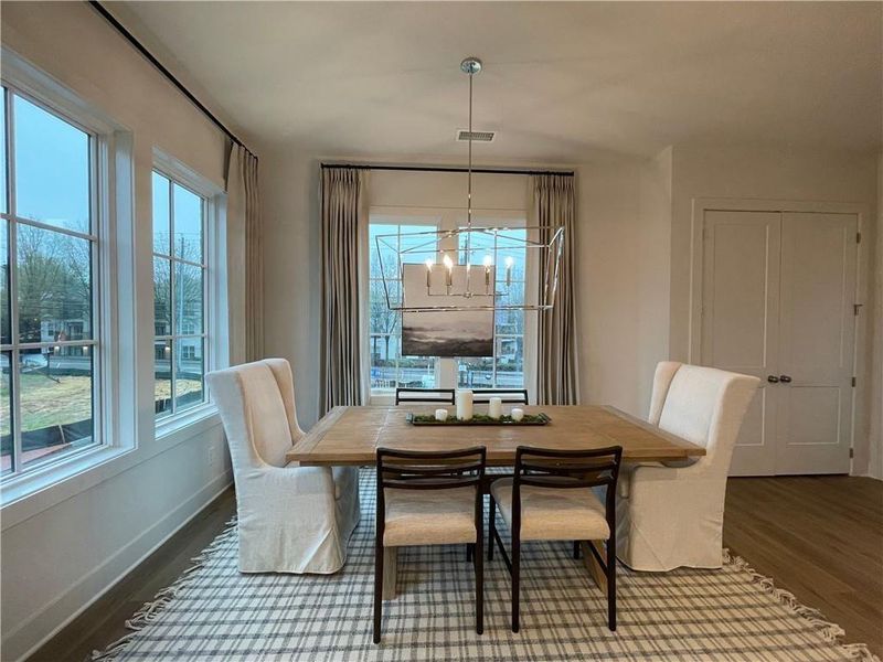 Furnished interior view inside a new home in , Atlanta (Image 8). Furnished interior view inside a new home in , Atlanta (Image 8).