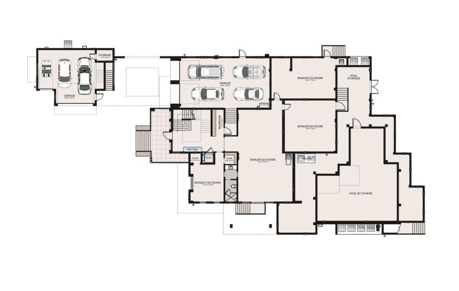 2D floor plan layout of this home in , Fort Pierce, FL (Image 4).