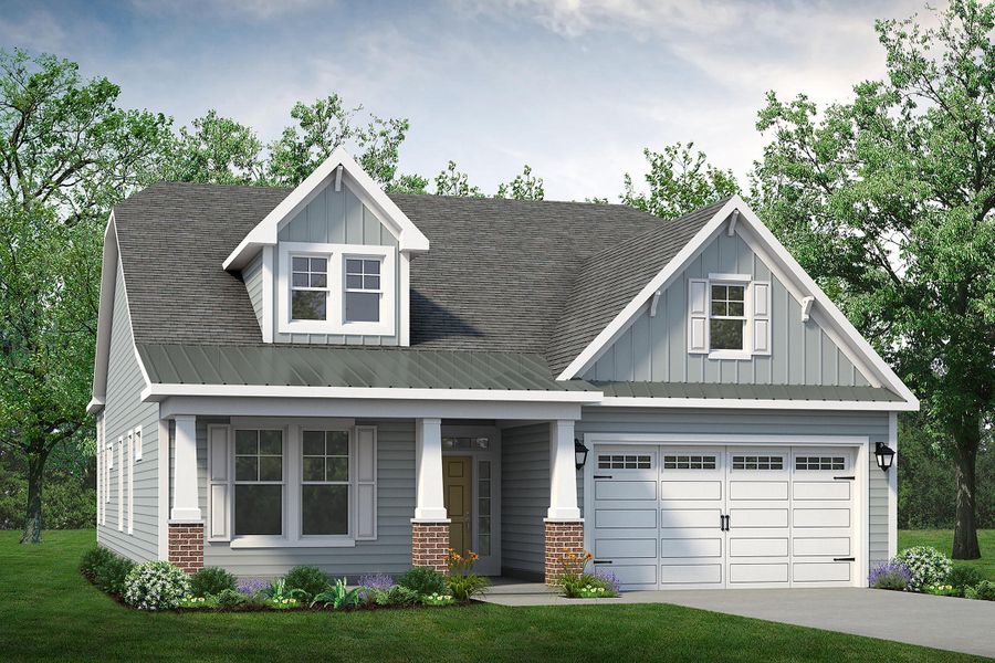 Representative exterior photo of a completed home built from the The Goldenrod by Chesapeake Homes in Waterbridge, Myrtle Beach, SC (Image 21). Representative exterior photo of a completed home built from the The Goldenrod by Chesapeake Homes in Waterbridge, Myrtle Beach, SC (Image 21).