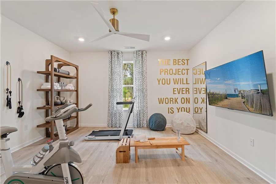 Furnished interior view inside a new home in Northcroft, Lawrenceville (Image 29).