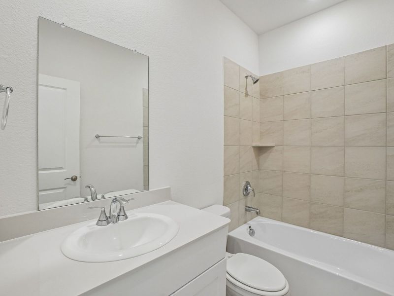 Furnished interior view inside a new home in Parks at Foster Crossing - Signature Series, Anna (Image 8).