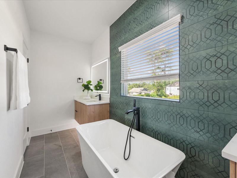 Furnished interior view inside a new home in , Houston (Image 23).