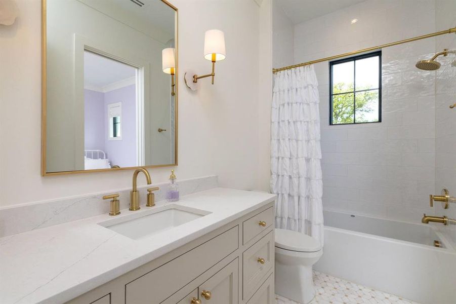 Bathroom connected to 3rd upstairs bedroom and also available to any guests upstairs.