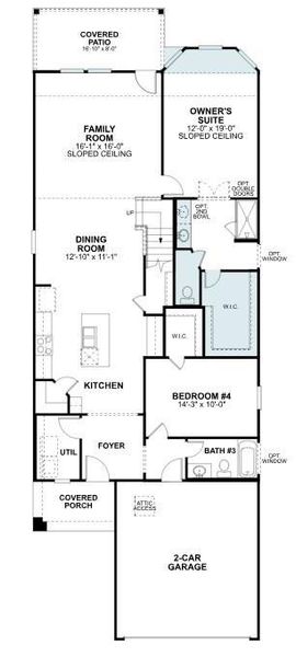 2D floor plan layout of this home in Summerview, Fulshear, TX (Image 4).