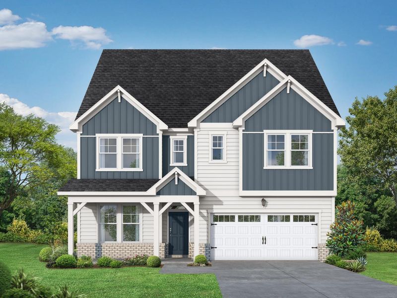 Representative exterior photo of a completed home built from the The Beech B by Davidson Homes LLC in Enclave at Belmont, Belmont, NC (Image 26).