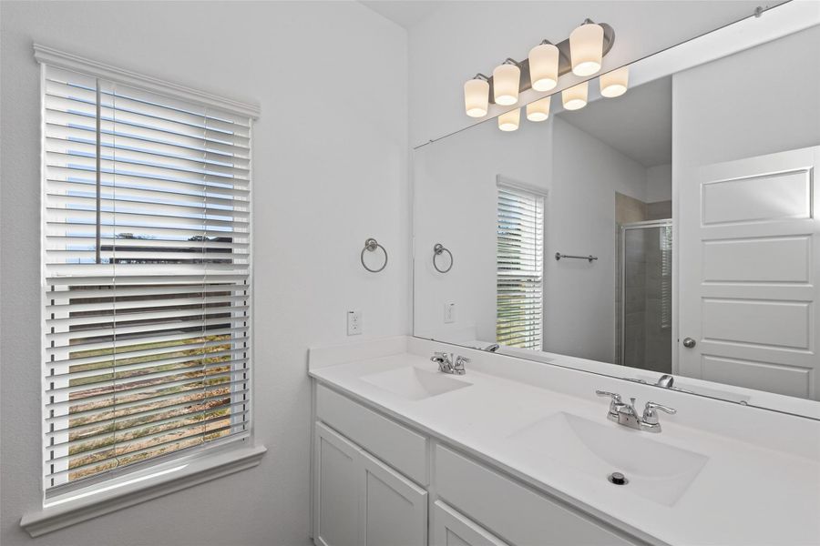 Furnished interior view inside a new home in Enclave at Willis, Willis (Image 5).