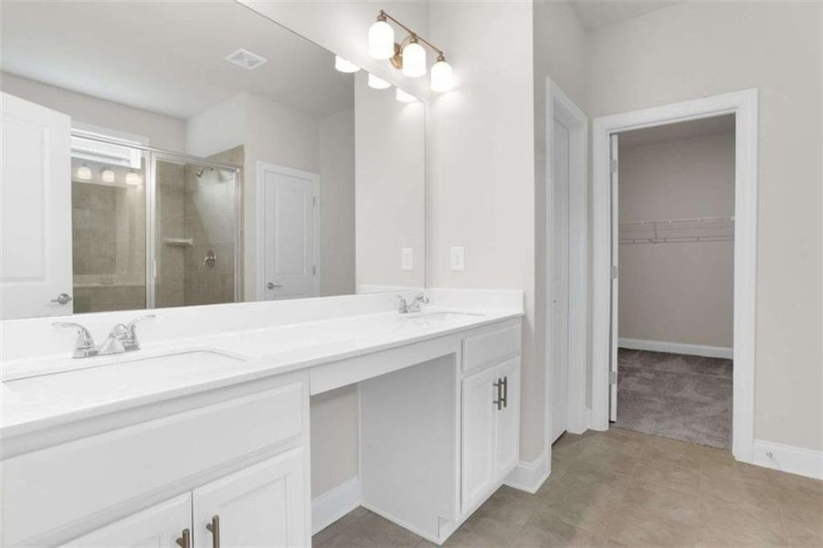 Furnished interior view inside a new home in Waters Edge, Mansfield (Image 9).