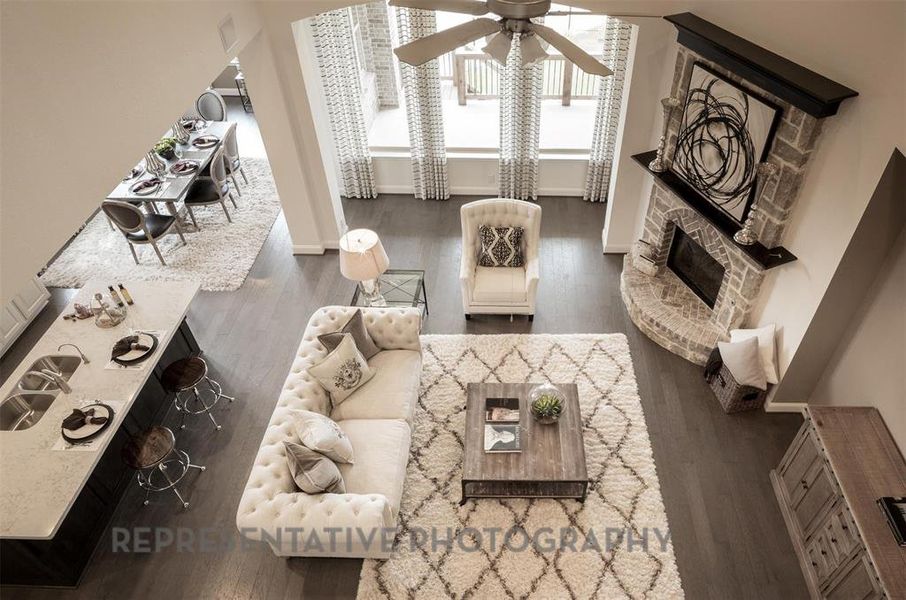 Furnished interior view inside a new home in Star Trail: 65ft. lots, Prosper (Image 16). Furnished interior view inside a new home in Star Trail: 65ft. lots, Prosper (Image 16).