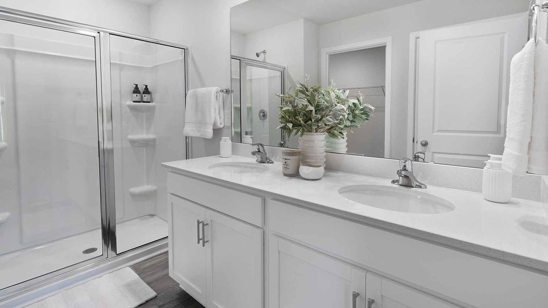 Furnished interior view inside a new home in Brinkley Ridge, Kings Mountain (Image 15).