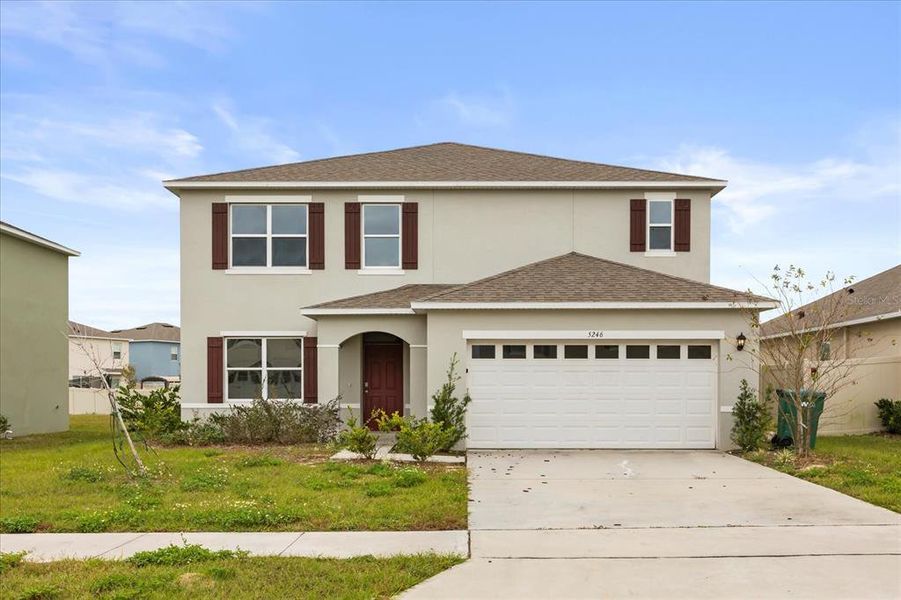 Front exterior of a new home in , Mount Dora, FL, highlighting curb appeal (Image 1). Front exterior of a new home in , Mount Dora, FL, highlighting curb appeal (Image 1).