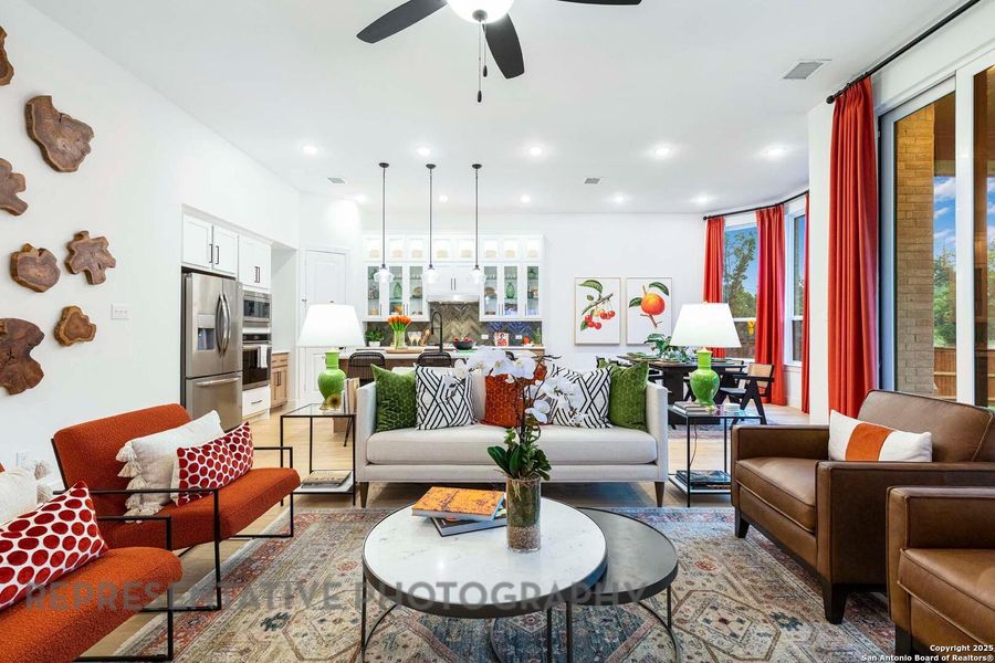 Furnished interior view inside a new home in Alsatian Oaks: 60ft. lots, Castroville (Image 15). Furnished interior view inside a new home in Alsatian Oaks: 60ft. lots, Castroville (Image 15).