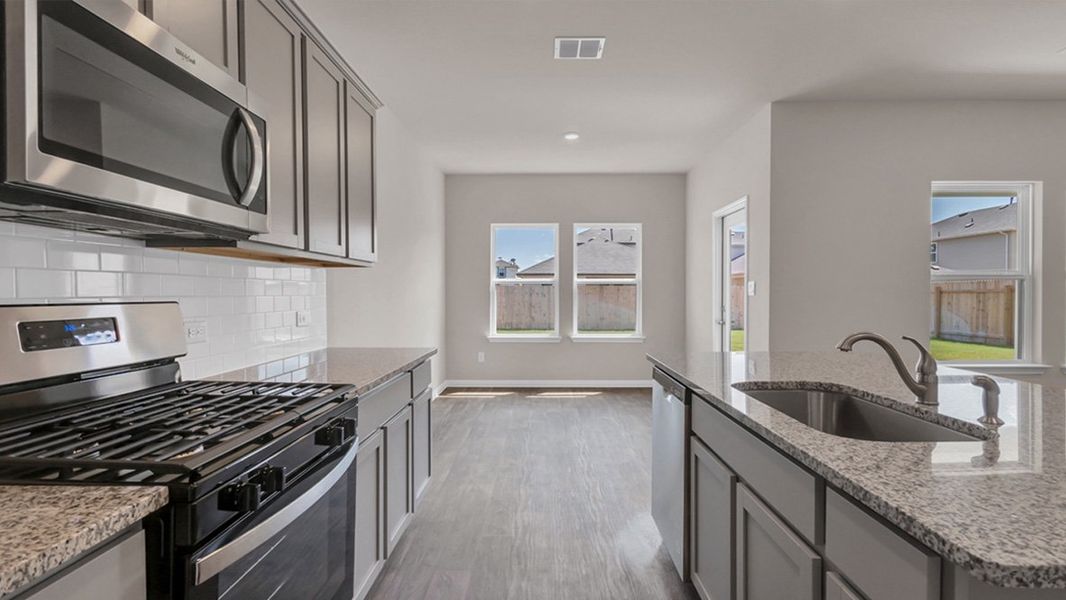 Representative furnished interior of a home built from the The Naples by D.R. Horton in Trails at Wildhorse, Austin (Image 8). Representative furnished interior of a home built from the The Naples by D.R. Horton in Trails at Wildhorse, Austin (Image 8).