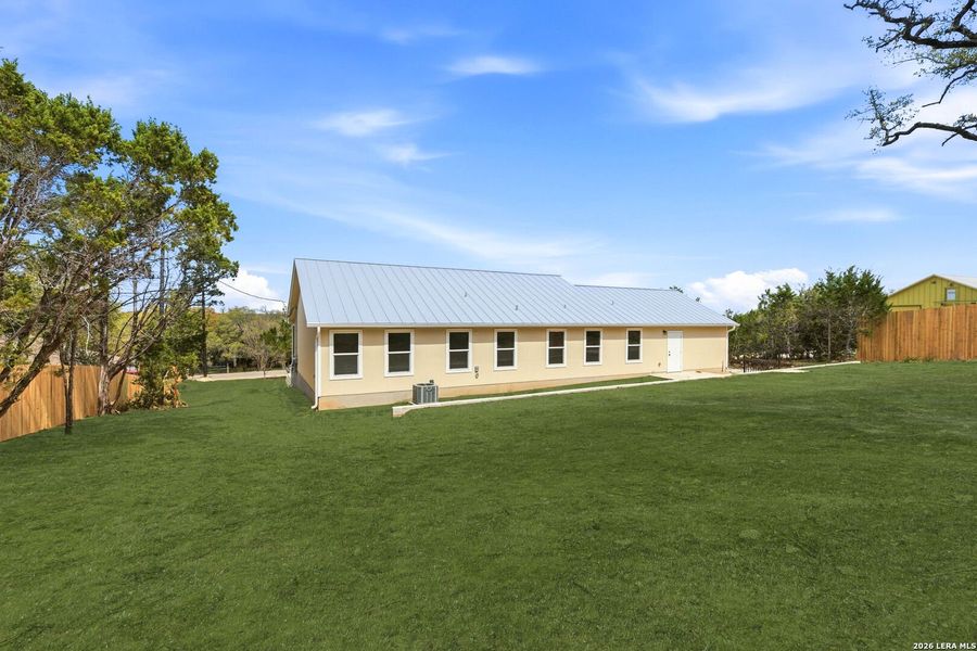 Exterior details and patio area of a home in , Fischer (Image 32).
